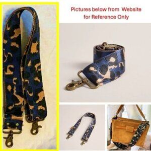 Parker  Thatch Adjustable Crossbody Strap - Leopard Navy